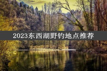 2023东西湖野钓地点推荐