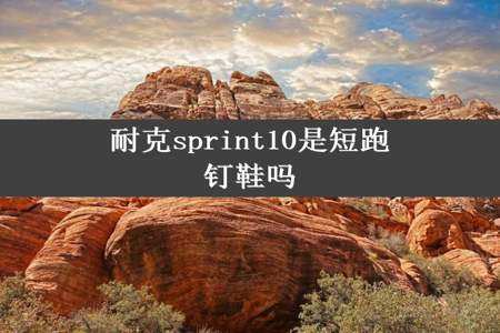 耐克sprint10是短跑钉鞋吗