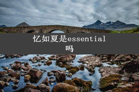 忆如夏是essential吗