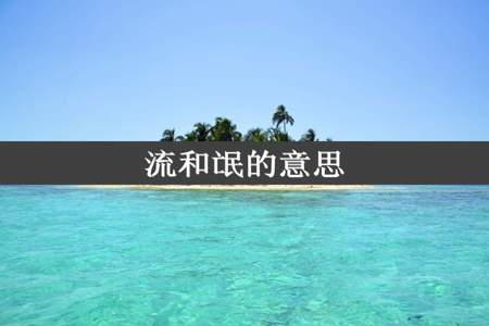 流和氓的意思