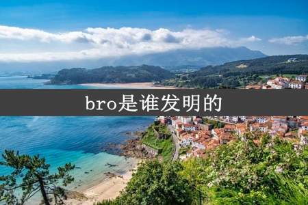 bro是谁发明的