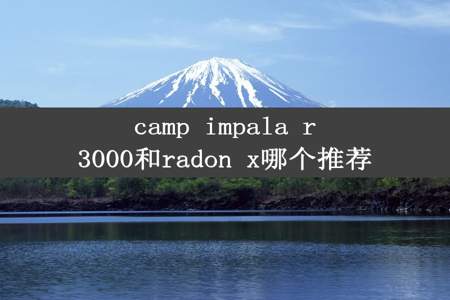 camp impala r3000和radon x哪个推荐