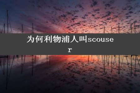 为何利物浦人叫scouser