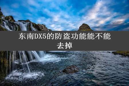 东南DX5的防盗功能能不能去掉