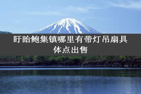 盱眙鲍集镇哪里有带灯吊扇具体点出售