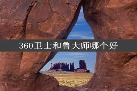 360卫士和鲁大师哪个好