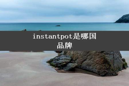 instantpot是哪国品牌