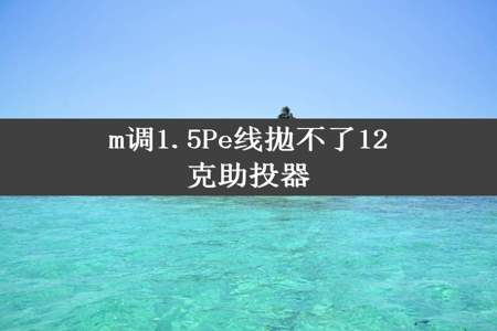 m调1.5Pe线拋不了12克助投器