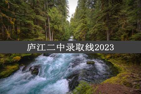庐江二中录取线2023