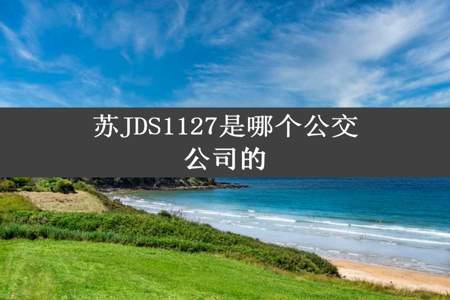 苏JDS1127是哪个公交公司的