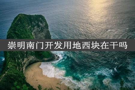 崇明南门开发用地西块在干吗