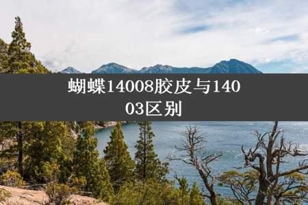 蝴蝶14008胶皮与14003区别