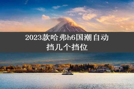 2023款哈弗h6国潮自动挡几个挡位