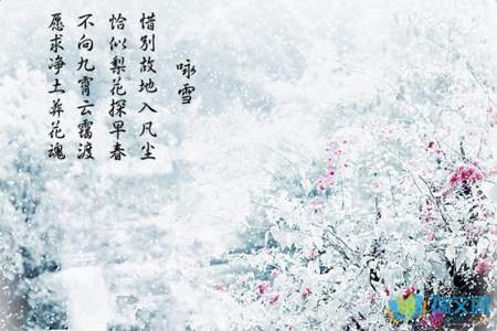 形容雪景的诗句