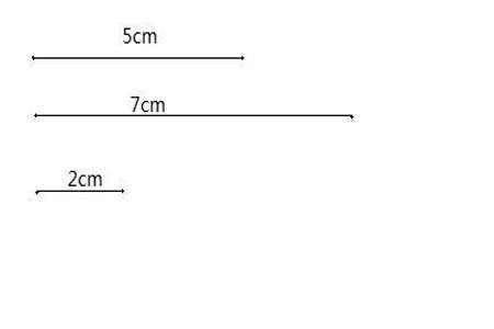 画一条比1分米短7厘米的线段