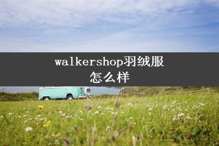 walkershop羽绒服怎么样