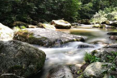 溪水怎么样地流着