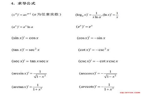 除法的求导公式有什么含义