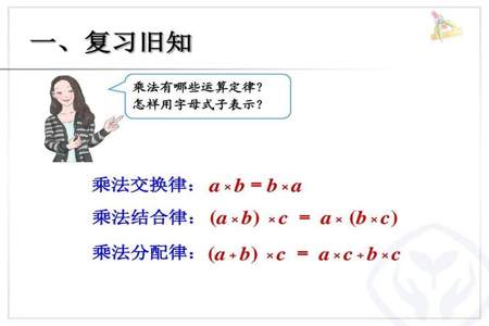 数学有哪些运算定律，用字母表示出来