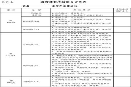 教师基本功评价模板