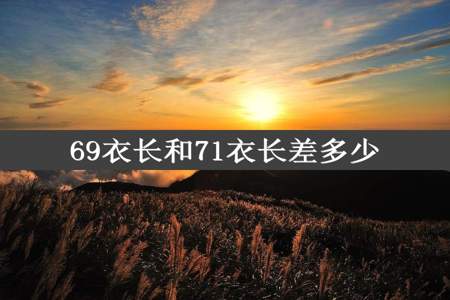 69衣长和71衣长差多少