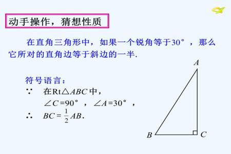 直角三角形的性质是什么