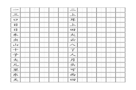 可字在田字格里怎么写