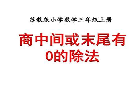 在除法中0不能做什么