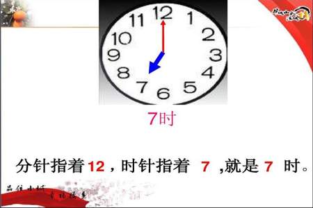 认识钟表不到七点咋表示