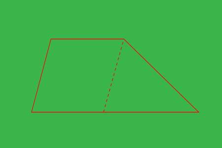 如何将一个平行四边形分成两个相同的等腰梯形