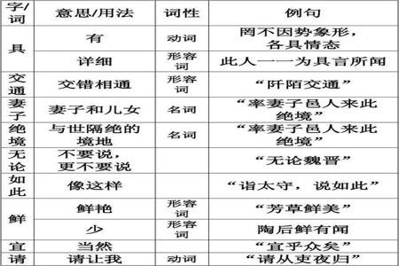 文言实词什么意思