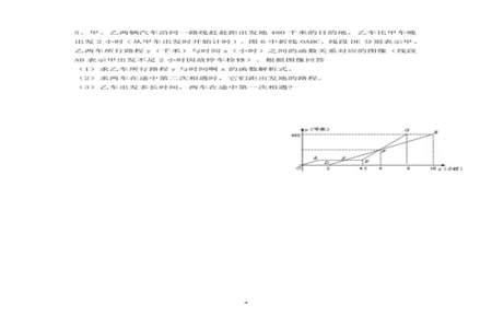 如何解决一次函数图像中的行程问题