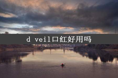 d veil口红好用吗