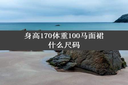 身高170体重100马面裙什么尺码