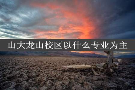 山大龙山校区以什么专业为主