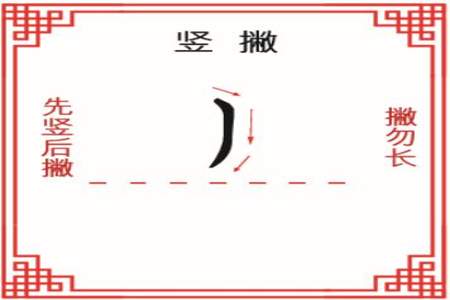 竖钩横撇撇捺是什么字