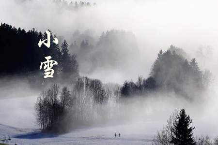 小雪时节的景象