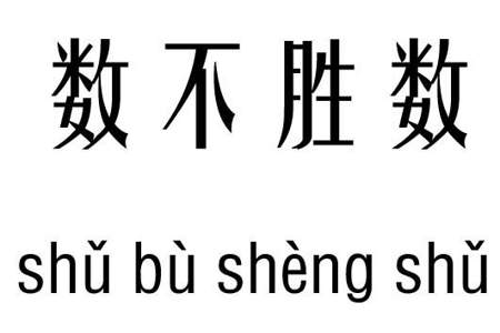 形容数量很多的成语